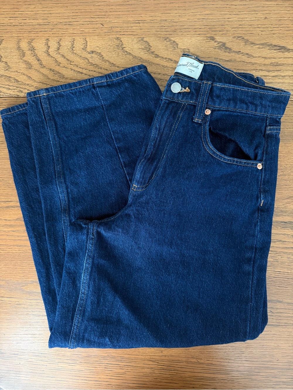 Target Women's High-Rise Easy Barrel Ankle Jeans - Universal Thread - Picture 2 of 4